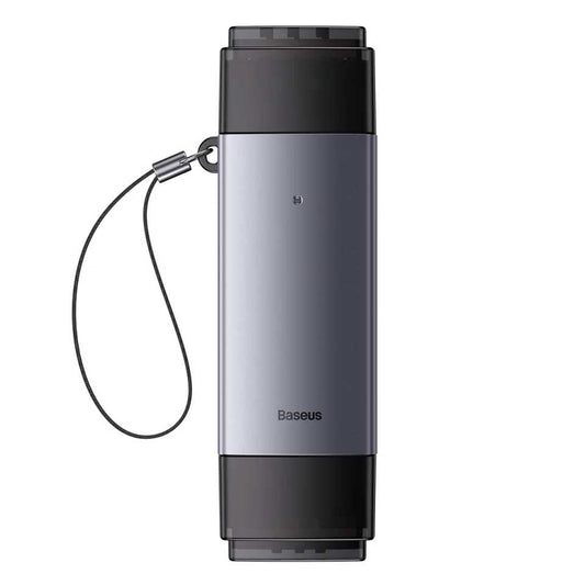 Czytnik kart USB / USB-C Baseus Lite, SD - microSD, szary WKQX060113