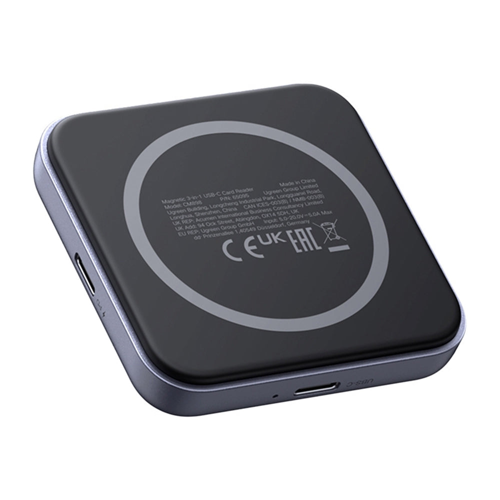Czytnik kart USB-C UGREEN CM898 (65095), SD - microSD, Szary