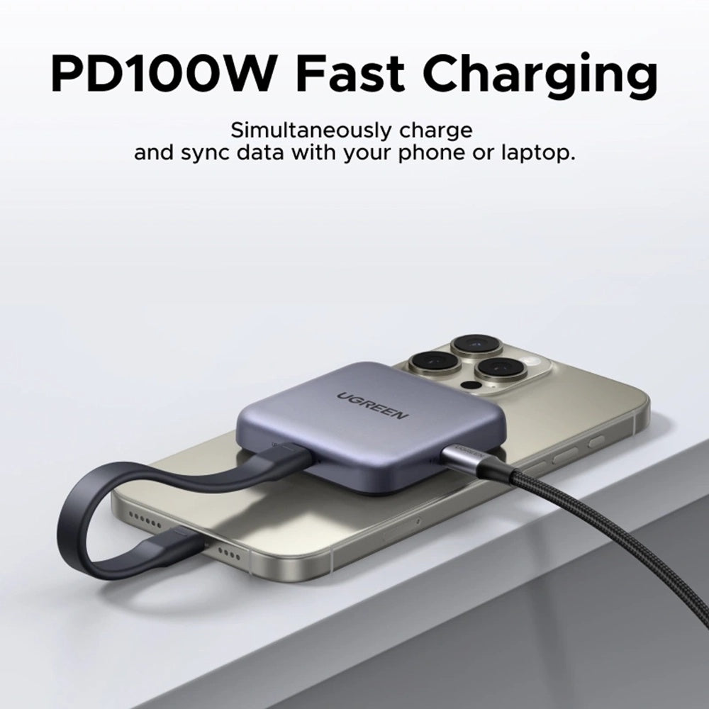 Czytnik kart USB-C UGREEN CM898 (65095), SD - microSD, Szary