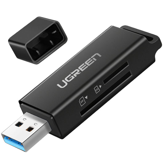 Czytnik kart USB 3.0 UGREEN CM104, SD - microSD, czarny