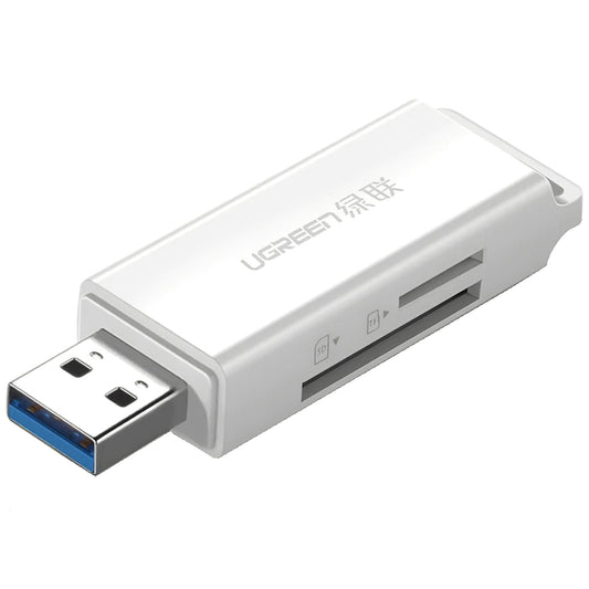 Czytnik kart pamięci USB 3.0 UGREEN CM104, SD - microSD, biały