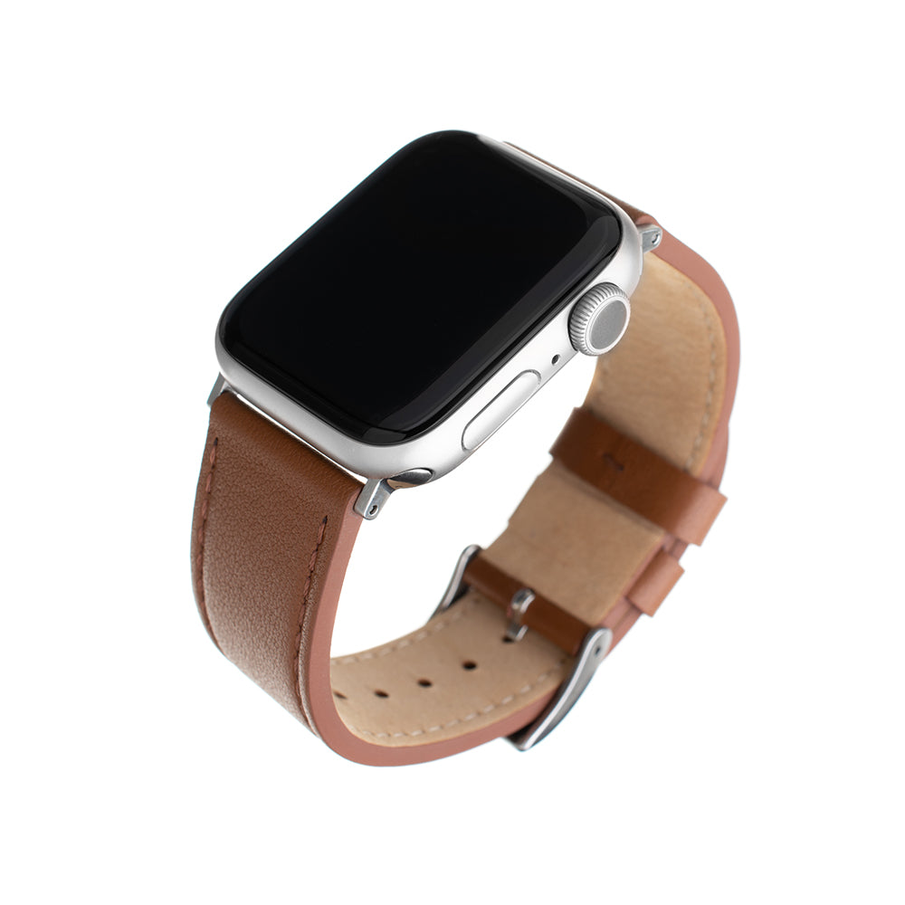 Pasek Fixed Leather do Apple Watch 49mm / 46mm / 45mm / 44mm / 42mm Series, Brązowy