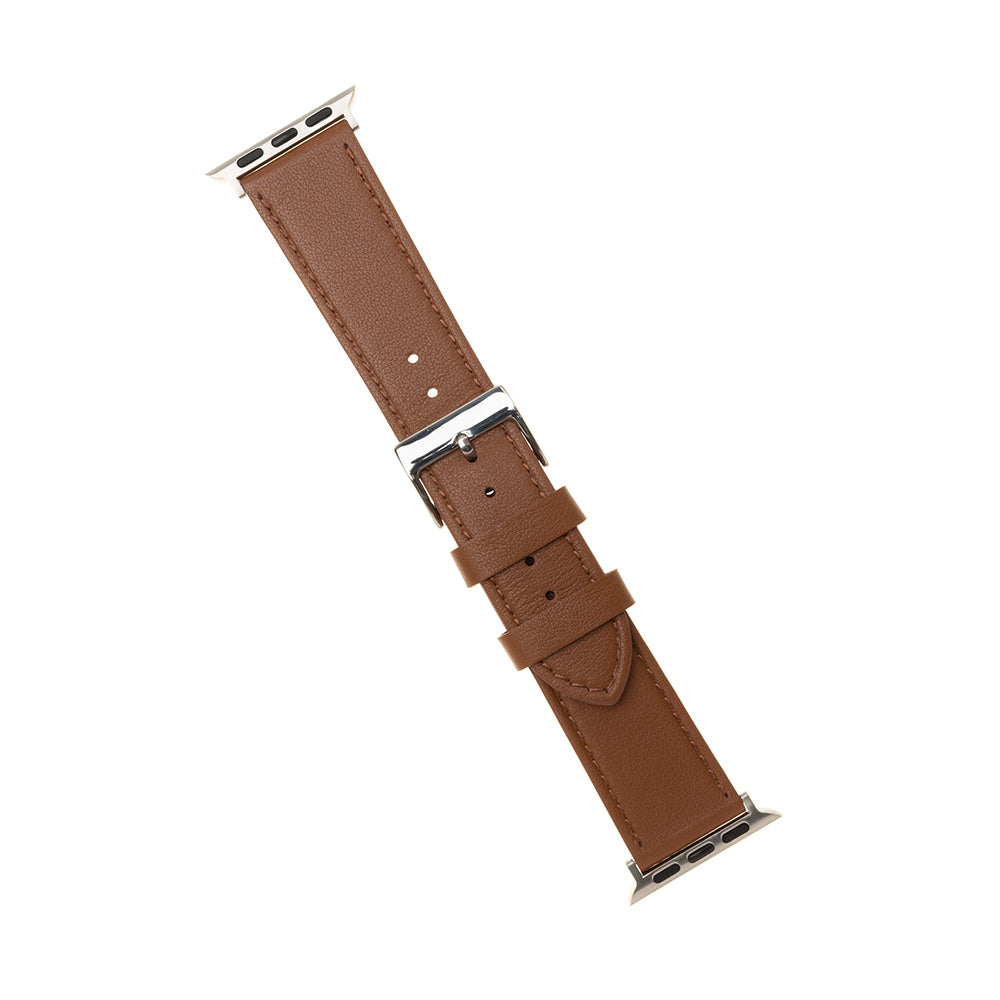 Pasek Fixed Leather do Apple Watch 49mm / 46mm / 45mm / 44mm / 42mm Series, Brązowy