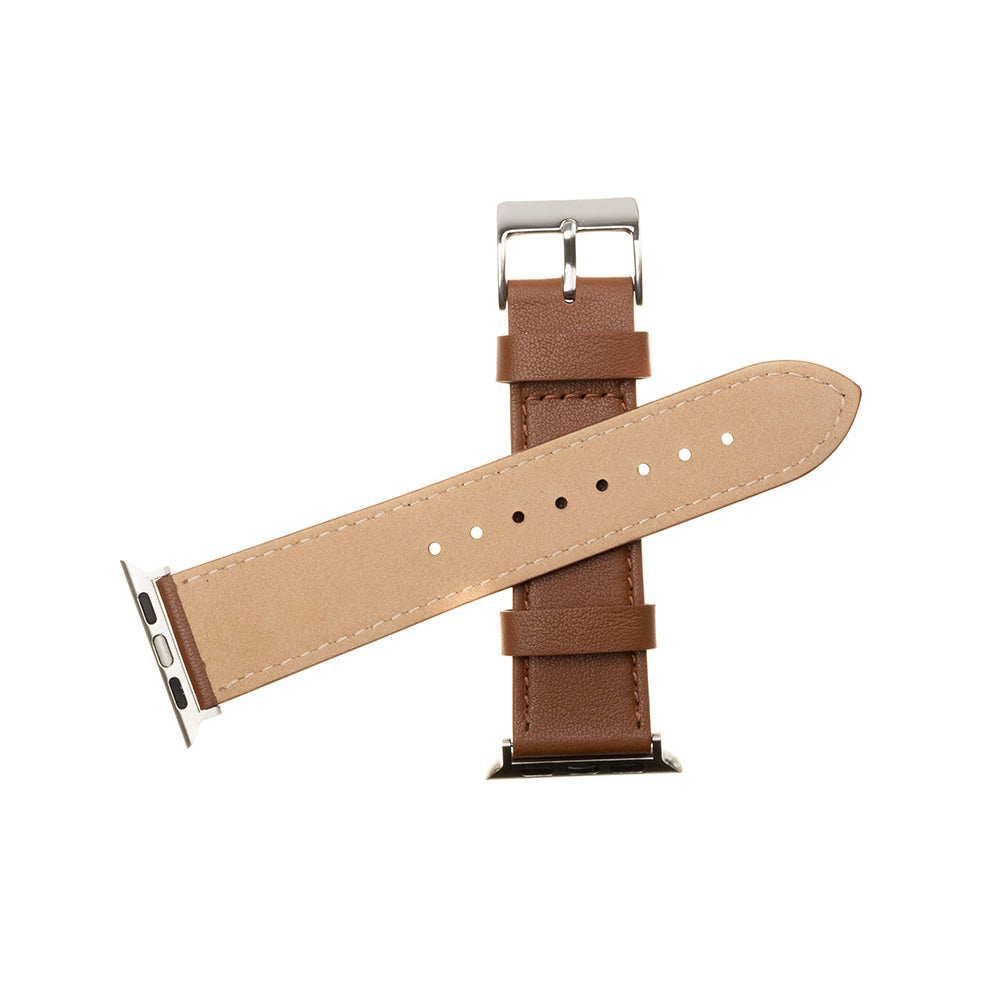 Pasek Fixed Leather do Apple Watch 49mm / 46mm / 45mm / 44mm / 42mm Series, Brązowy