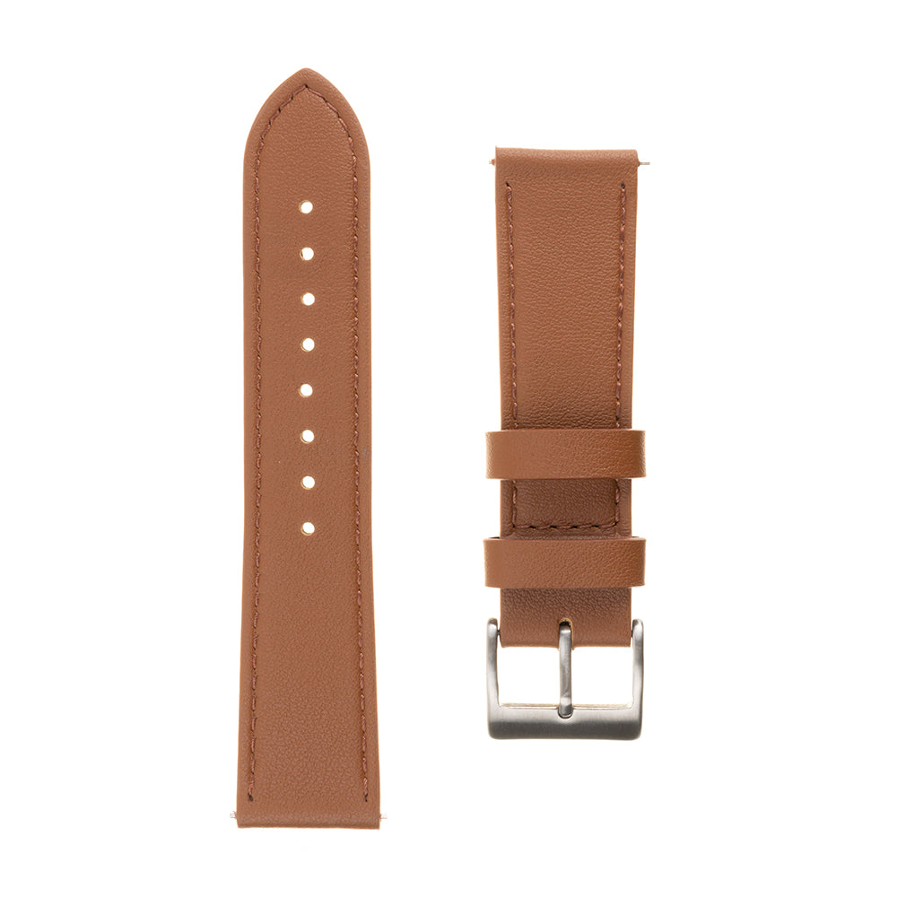 Pasek Fixed Leather do Samsung Galaxy Watch / Huawei Watch Series, 20mm, Brązowy