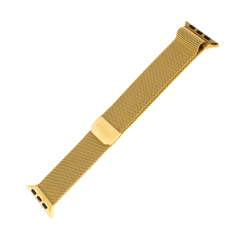 Pasek Fixed Mesh do Apple Watch 42mm / 41mm / 40mm / 38mm Series, Złoty