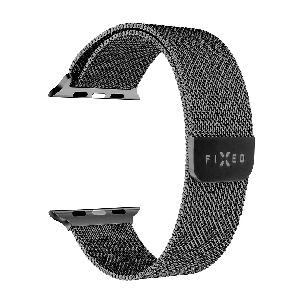 Pasek Fixed Mesh do Apple Watch 42mm / 41mm / 40mm / 38mm Series, Czarny