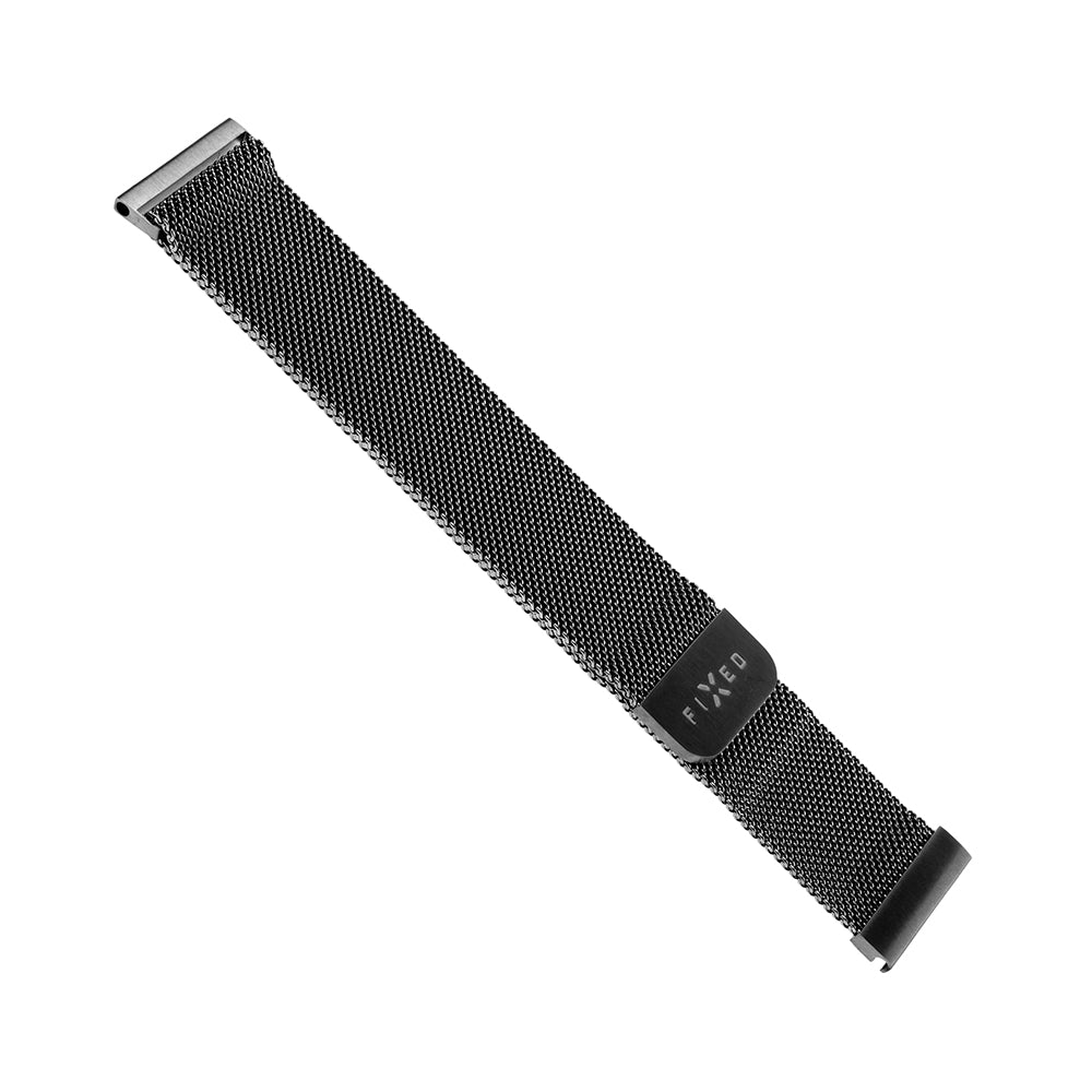 Pasek Fixed Mesh do Huawei Watch / Garmin Watch Series, 18mm, Czarny