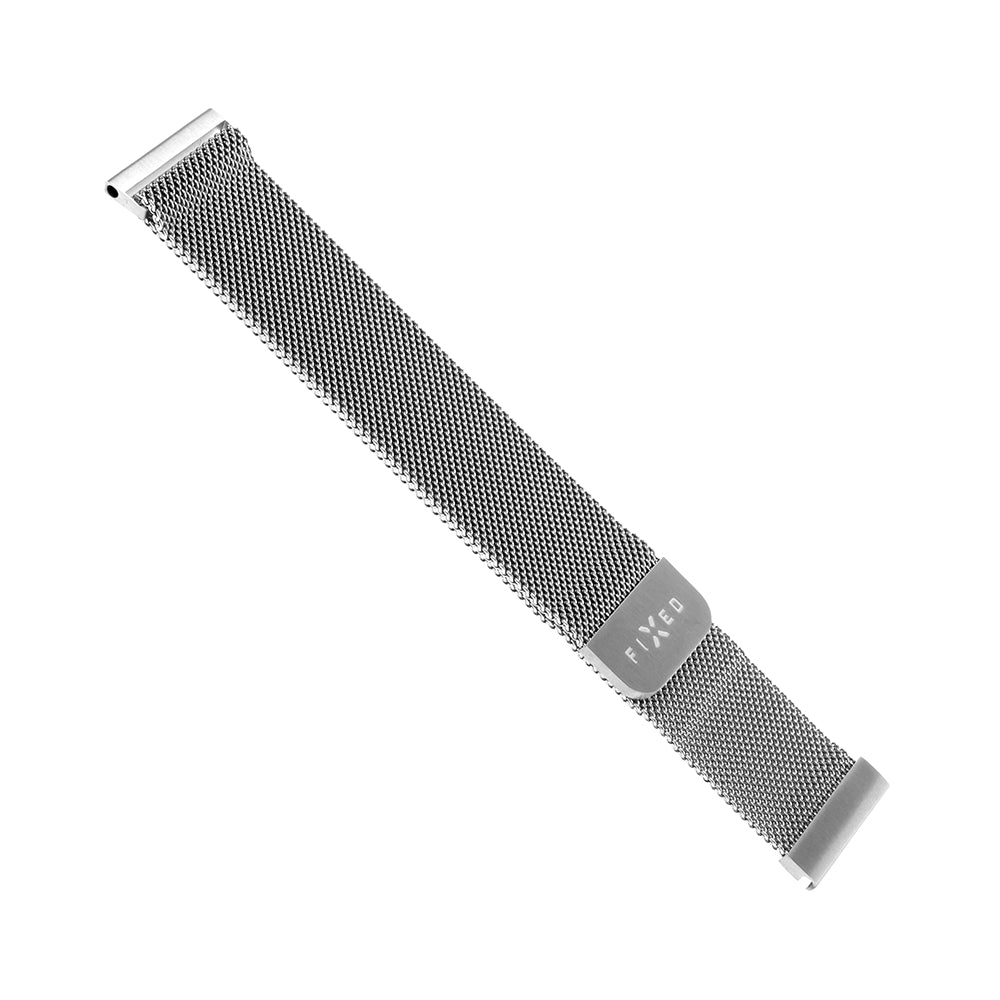 Pasek Fixed Mesh do Samsung Galaxy Watch / Huawei Watch Series, 20mm, Srebrny