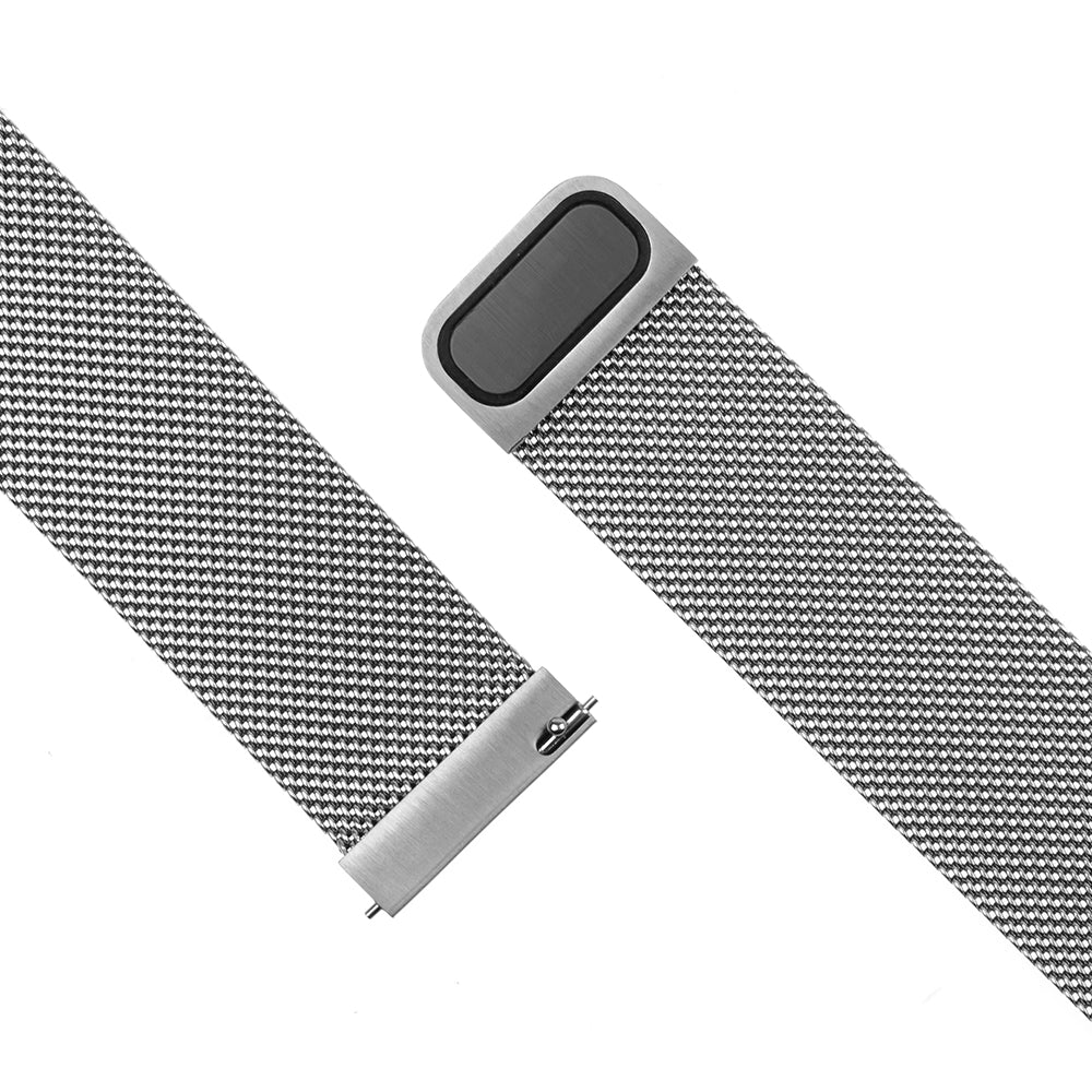 Pasek Fixed Mesh do Samsung Galaxy Watch / Huawei Watch Series, 20mm, Srebrny