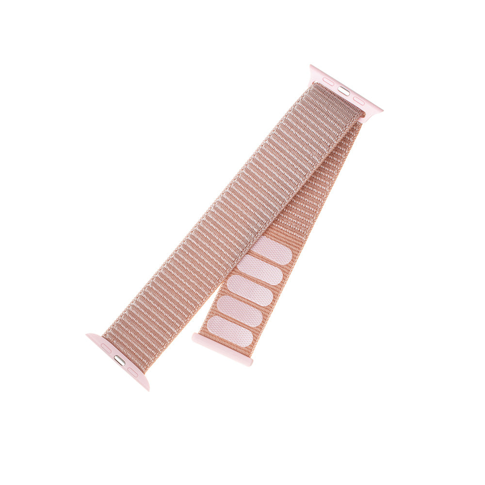 Pasek Fixed Nylon do Apple Watch 49mm / 46mm / 45mm / 44mm / 42mm Series, Różowe Złoto