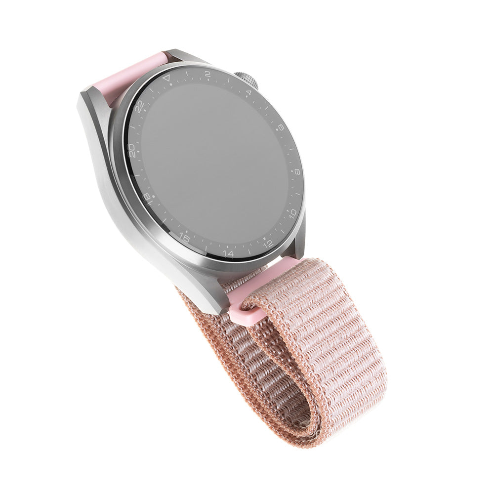 Pasek Fixed Nylon dla Samsung Galaxy Watch / Huawei Watch Series, 20mm, Różowe Złoto