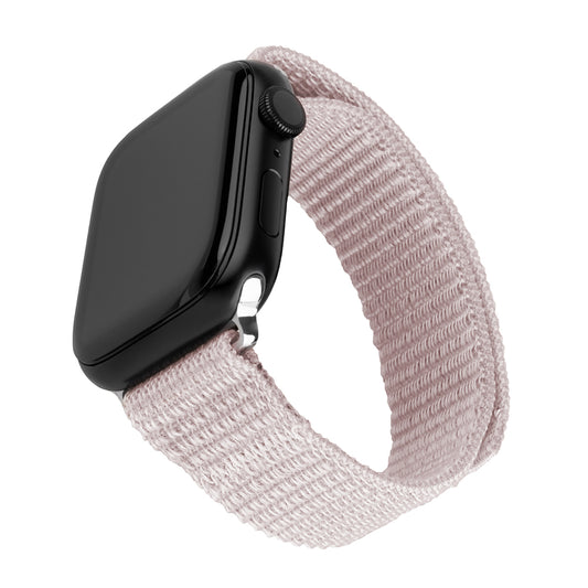Pasek Fixed Nylon Sporty dla Apple Watch 49mm / 46mm / 45mm / 44mm / 42mm Series, Różowe Złoto