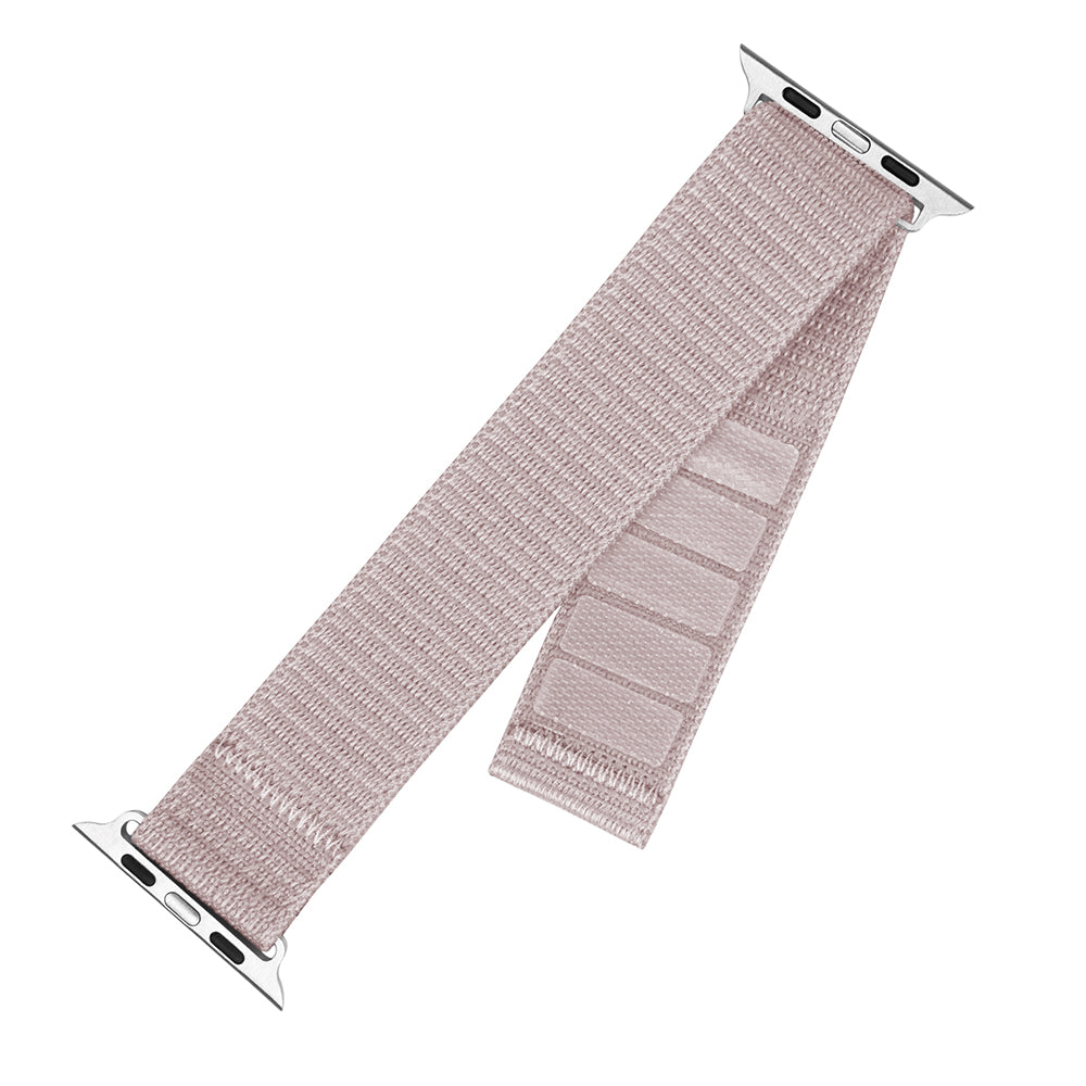 Pasek Fixed Nylon Sporty dla Apple Watch 49mm / 46mm / 45mm / 44mm / 42mm Series, Różowe Złoto