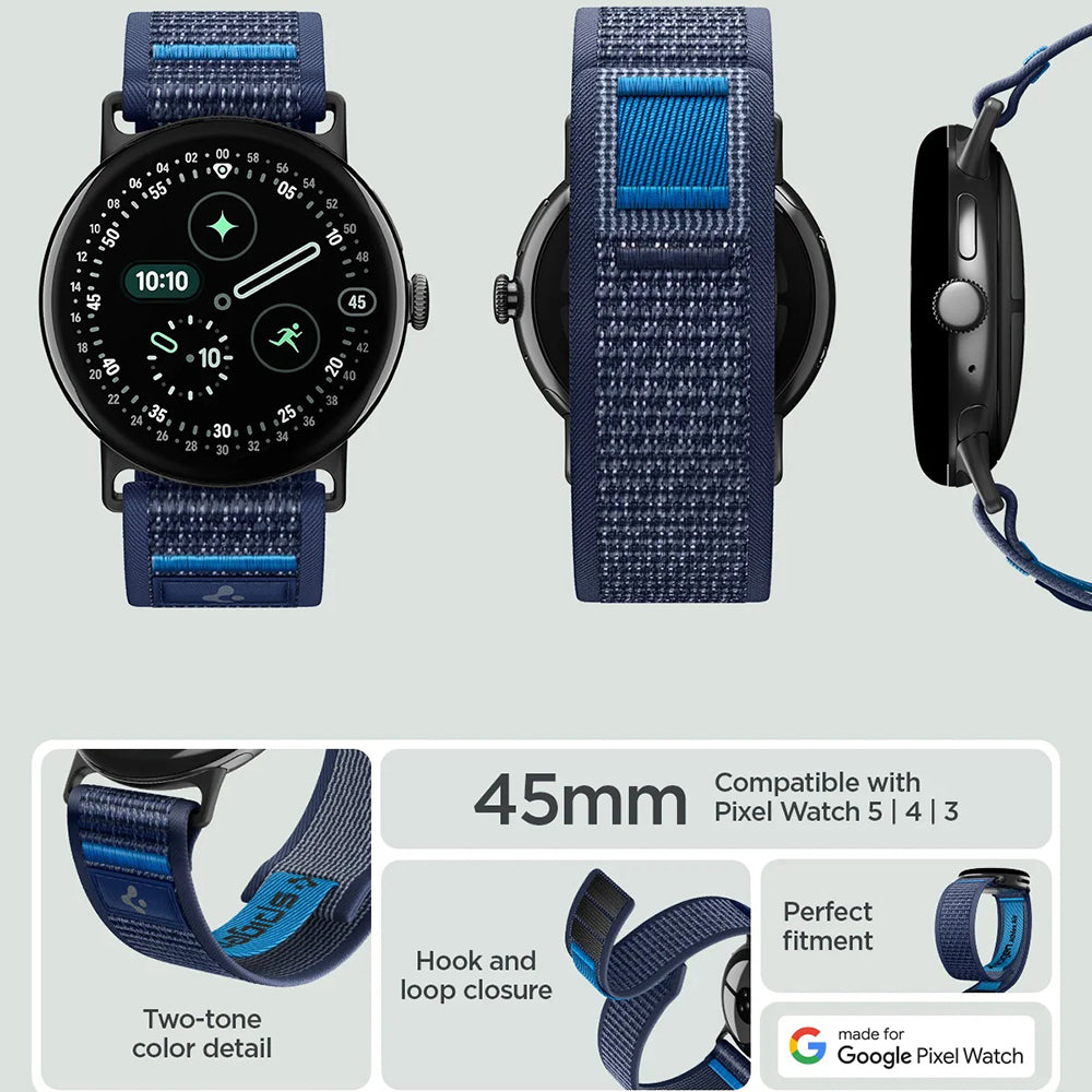 Pasek Spigen Athlex Air 2 do Google Pixel Watch 45mm Series, Granatowy AMP11748