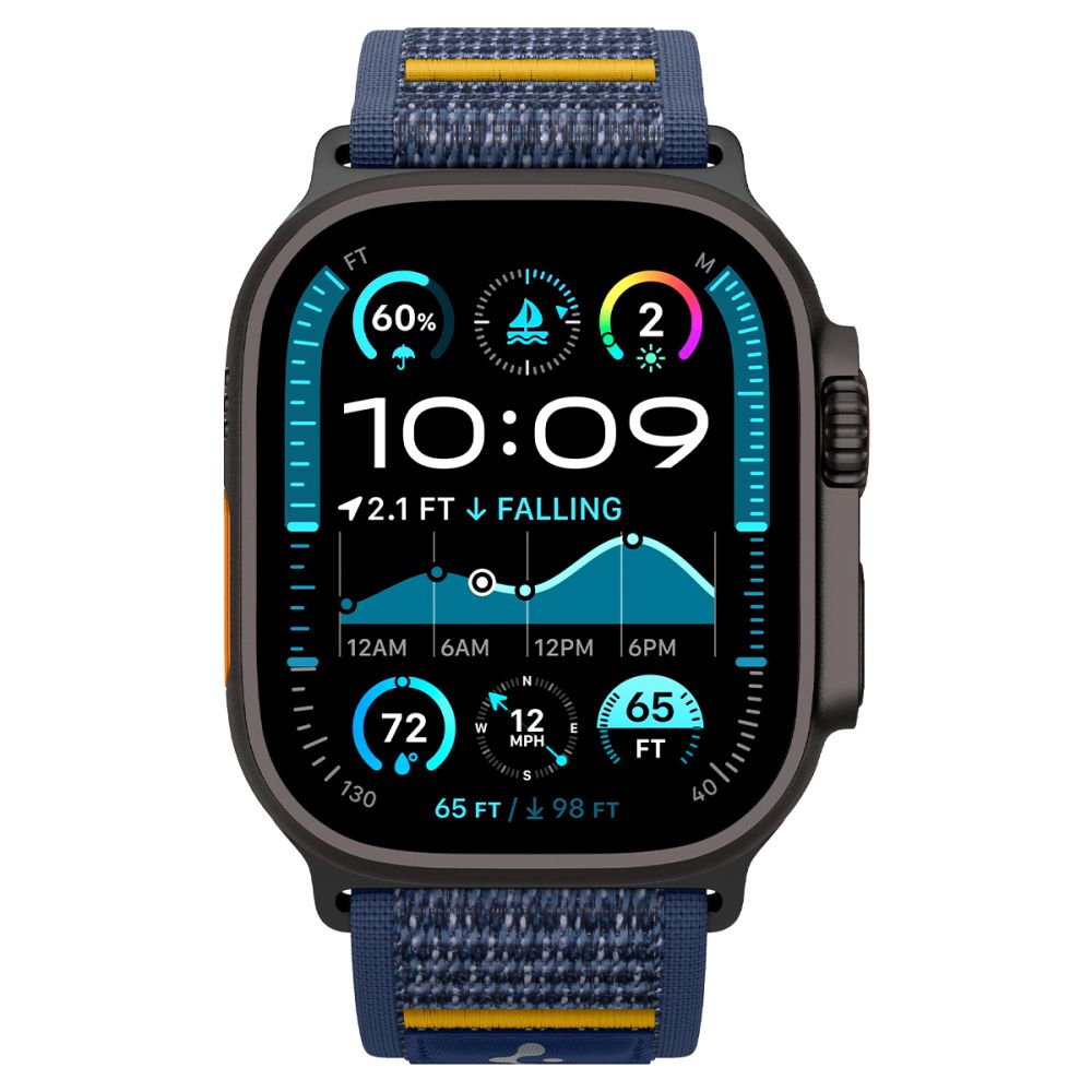 Pasek Spigen Athlex Air do Apple Watch 49mm / 46mm / 45mm / 44mm Series, Granatowy AMP09036