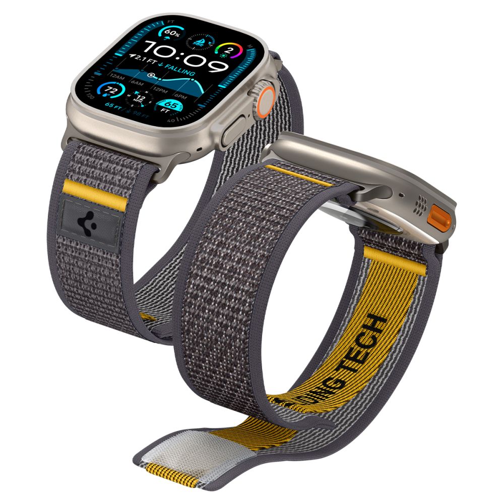 Pasek Spigen Athlex Air do Apple Watch 49mm / 46mm / 45mm / 44mm Series, Szary AMP09034