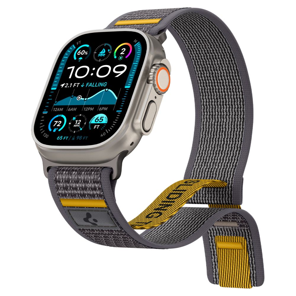 Pasek Spigen Athlex Air do Apple Watch 49mm / 46mm / 45mm / 44mm Series, Szary AMP09034