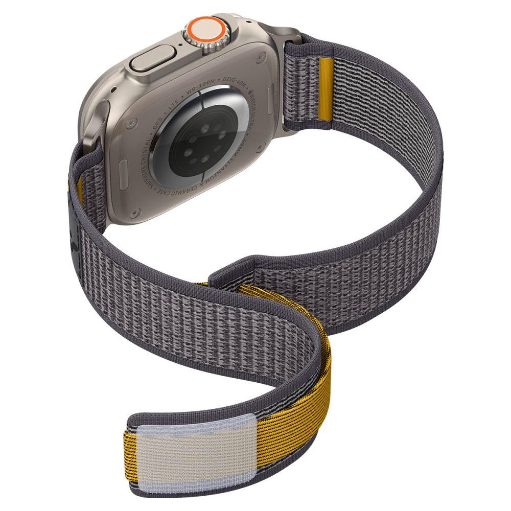 Pasek Spigen Athlex Air do Apple Watch 49mm / 46mm / 45mm / 44mm Series, Szary AMP09034