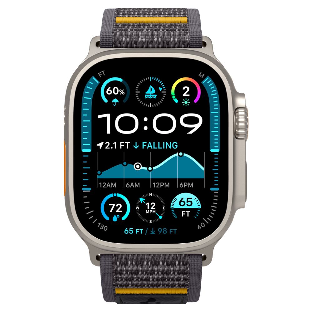 Pasek Spigen Athlex Air do Apple Watch 49mm / 46mm / 45mm / 44mm Series, Szary AMP09034