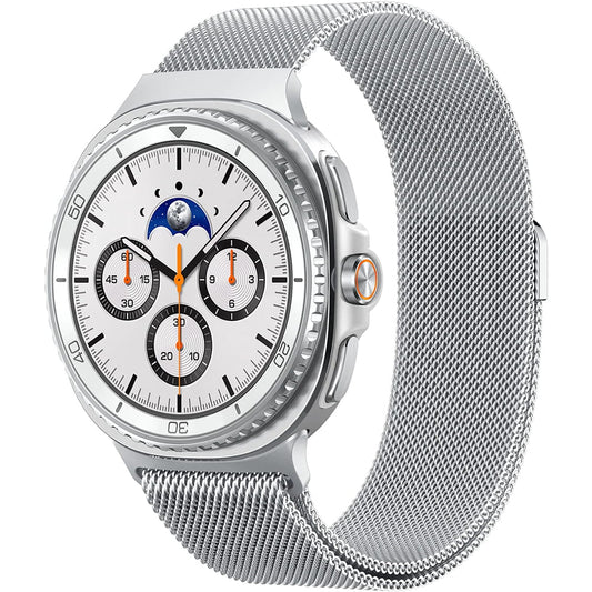 Pasek Spigen Metal Fit do Samsung Galaxy Watch9 / Watch8 / Watch8 Classic Series, Srebrny AMP10121