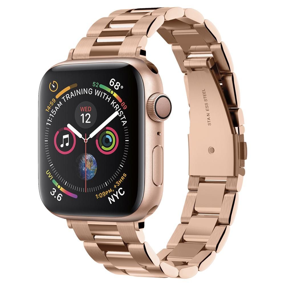 Pasek Spigen Modern Fit do Apple Watch 42mm / 41mm / 40mm / 38mm Series, Różowe Złoto 061MP25944