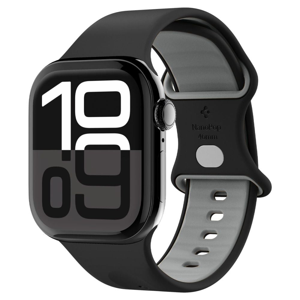 Pasek Spigen Nano Pop do Apple Watch 49mm / 46mm / 45mm / 44mm / 42mm Series, Czarny AMP09321