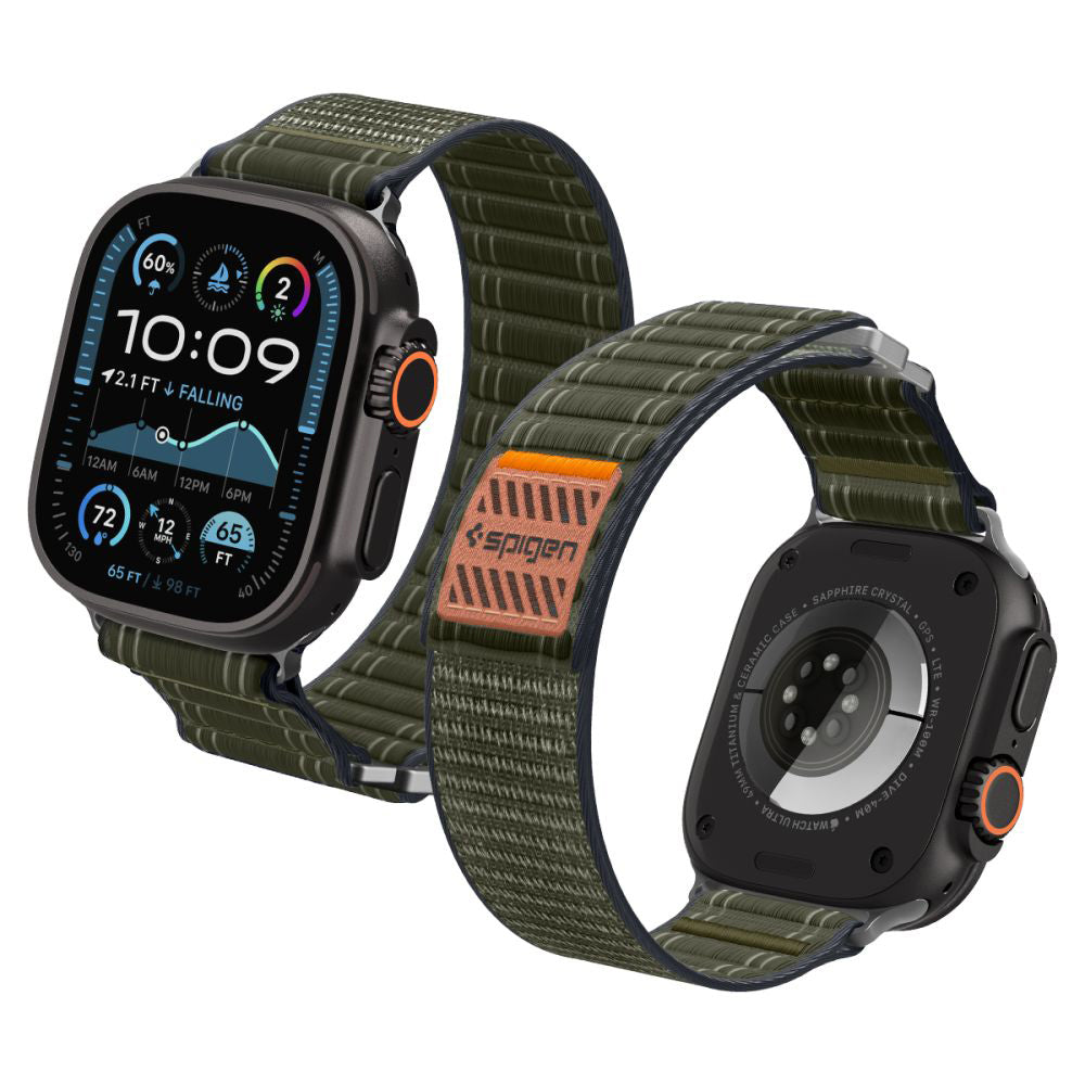 Pasek Spigen WBF0 do Apple Watch 49mm / 46mm / 45mm / 44mm Series, Zielony AMP10142