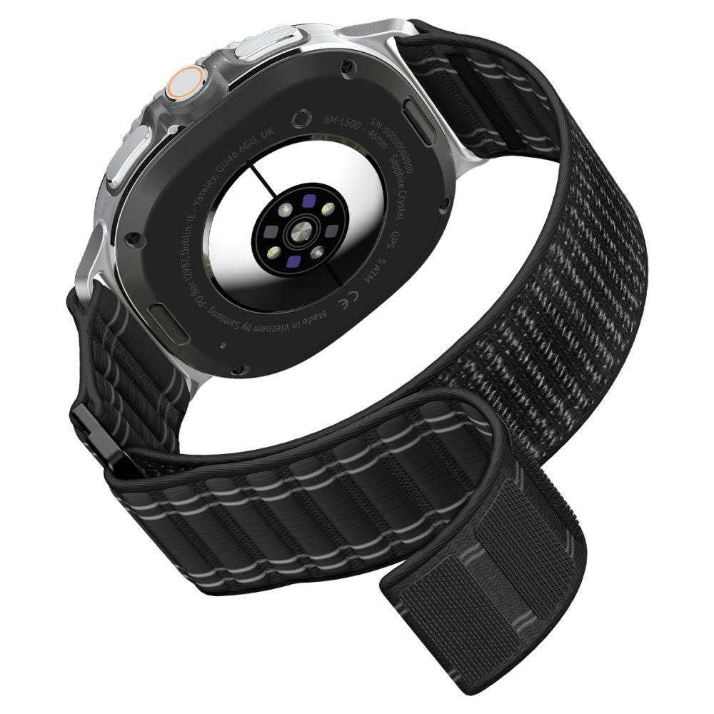 Pasek Spigen WBF0 do Samsung Galaxy Watch8 / Watch8 Classic Series, Czarny AMP10153