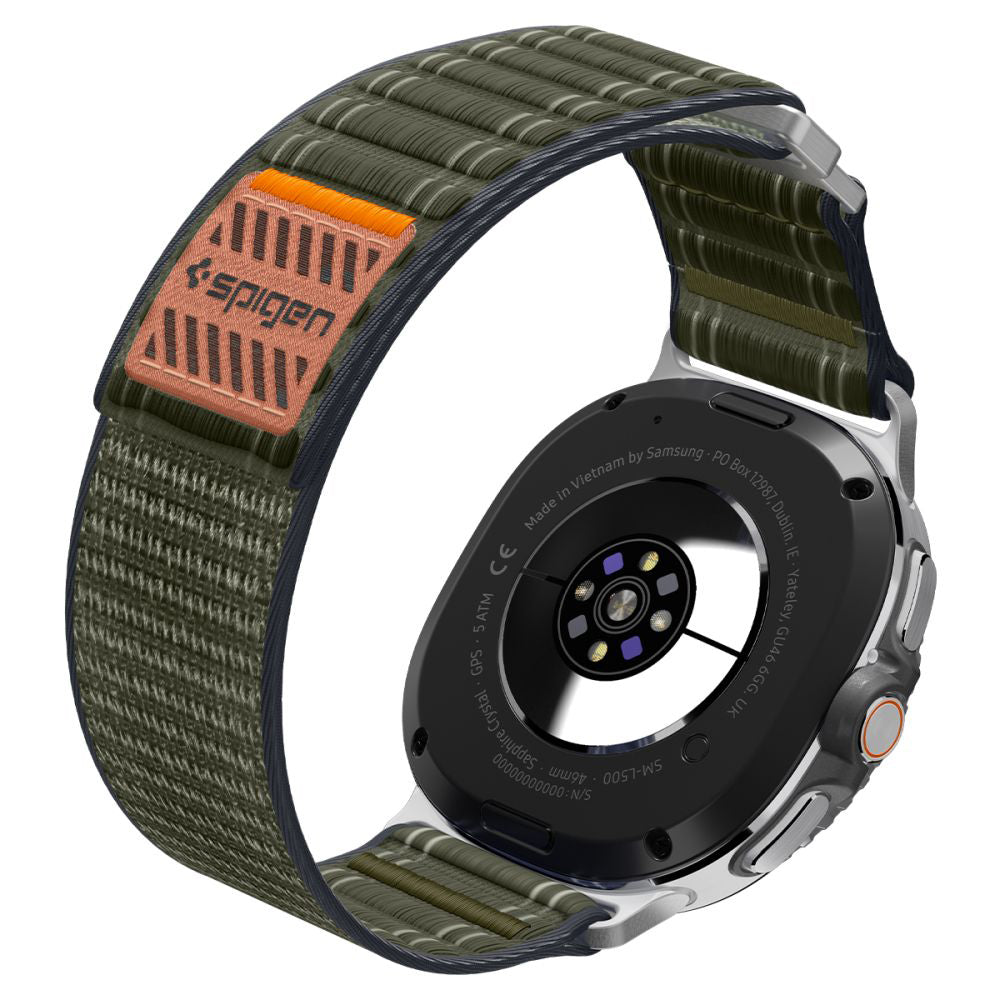 Pasek Spigen WBF0 do Samsung Galaxy Watch8 / Watch8 Classic Series, Zielony AMP10154