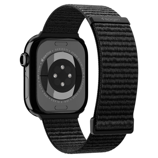 Pasek Spigen WBF01 do Apple Watch 49mm / 46mm / 45mm / 44mm Series, Czarny AMP11833