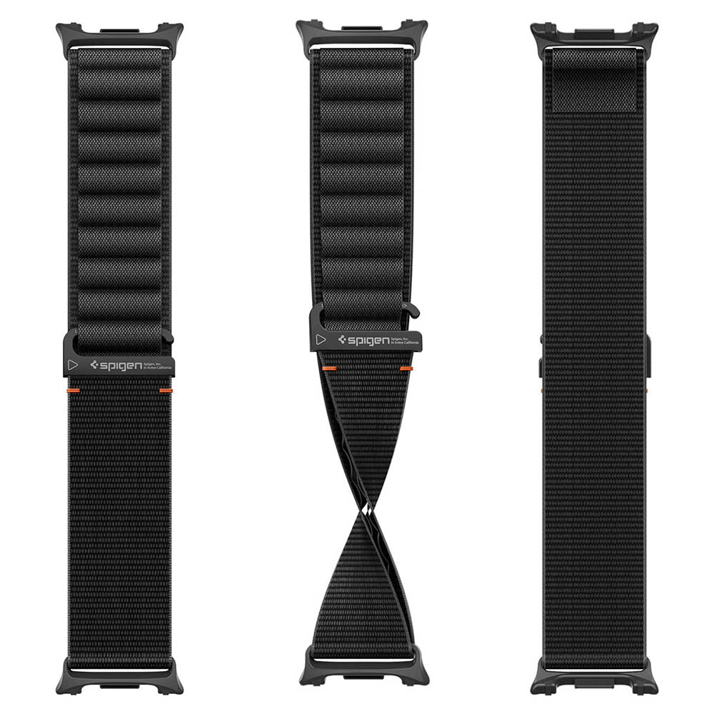 Pasek Spigen WBF1 do Samsung Galaxy Watch9 / Watch8 / Watch8 Classic Series, czarny AMP11607