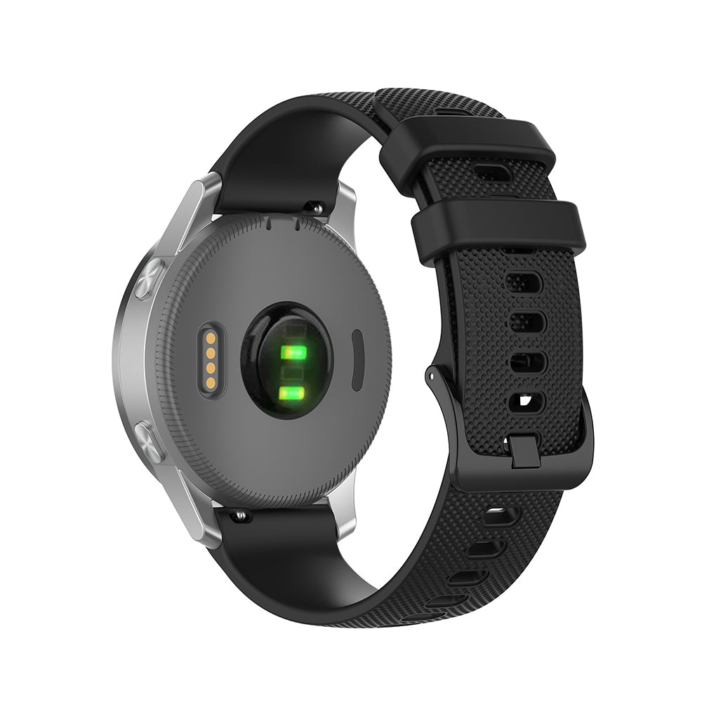 Techsuit W006 Strap for Huawei Watch / Garmin Watch Series, 18mm, Black
