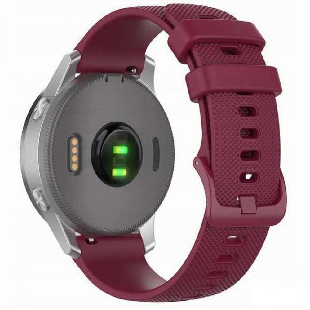 Pasek Techsuit W006 do Samsung Galaxy Watch / Huawei Watch Series, 20mm, Wiśniowy