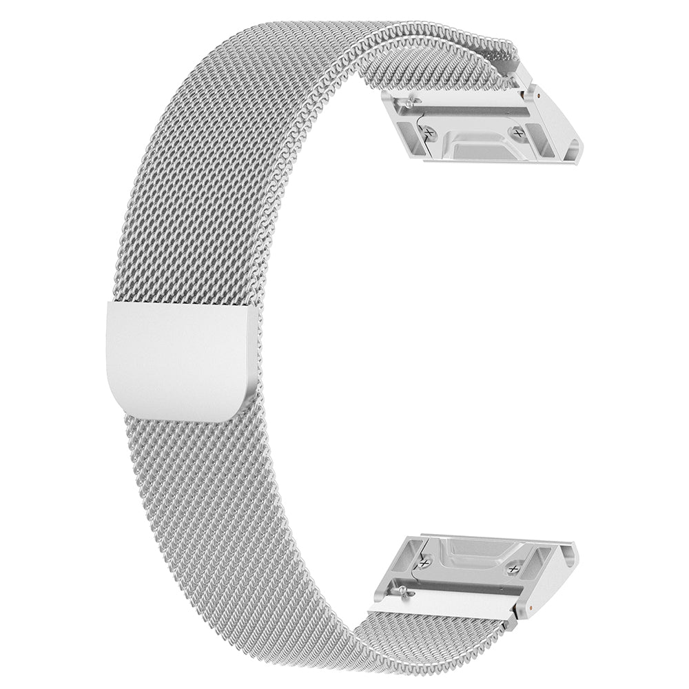 Pasek Techsuit W009 do Garmin Watch Fenix / Forerunner Series, 22mm, Srebrny
