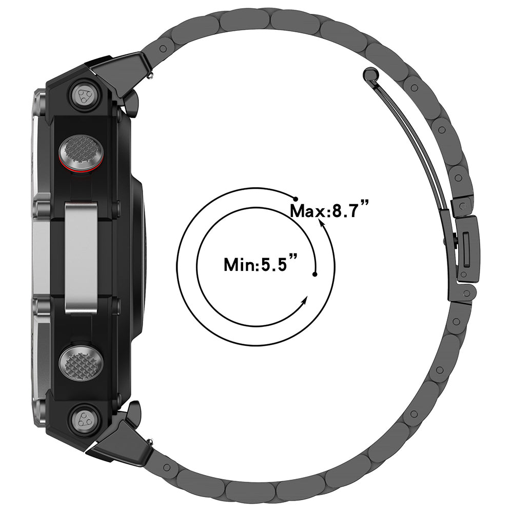 Pasek Techsuit W010 do Amazfit T-Rex 3, Czarny