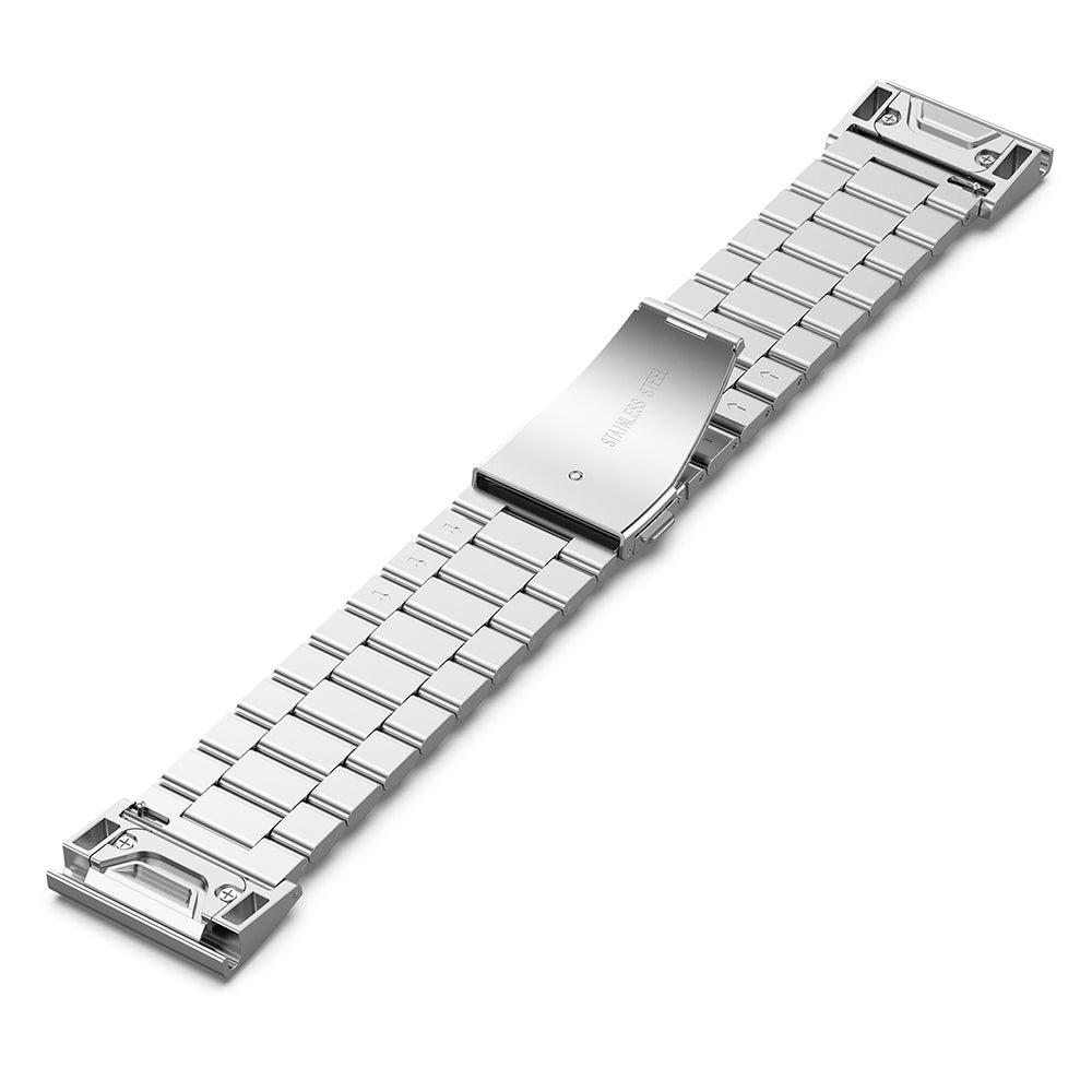 Pasek Techsuit W010 do Garmin Watch Fenix / Forerunner Series, 22mm, Srebrny