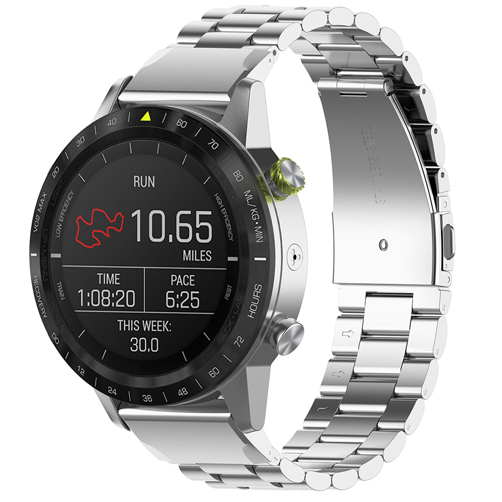 Pasek Techsuit W010 do Garmin Watch Fenix / Forerunner Series, 22mm, Srebrny