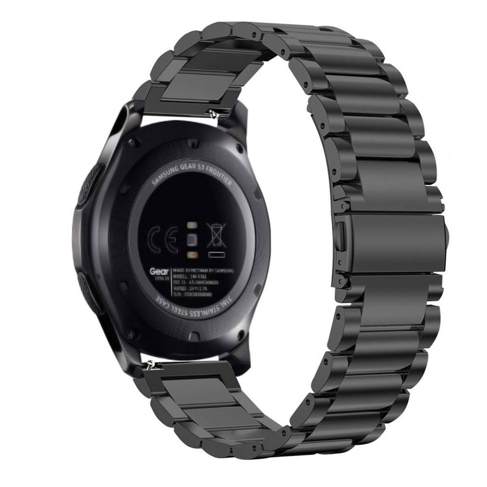 Pasek Techsuit W010 do Huawei Watch / Garmin Watch Series, 18mm, Czarny