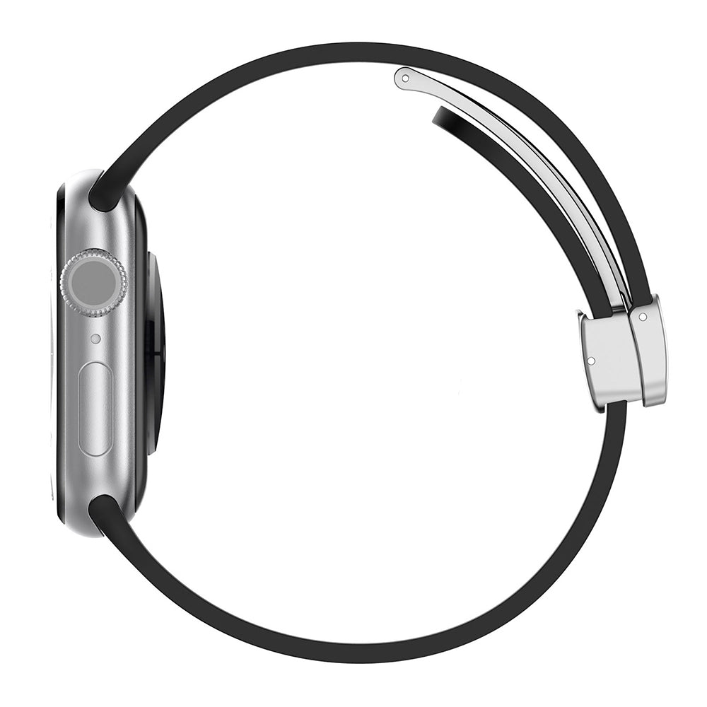 Pasek Techsuit W011 do Apple Watch 49mm / 46mm / 45mm / 44mm / 42mm Series, Czarny