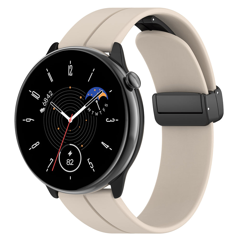 Pasek Techsuit W011 do Huawei Watch / Garmin Watch Series, 18mm, Beżowy