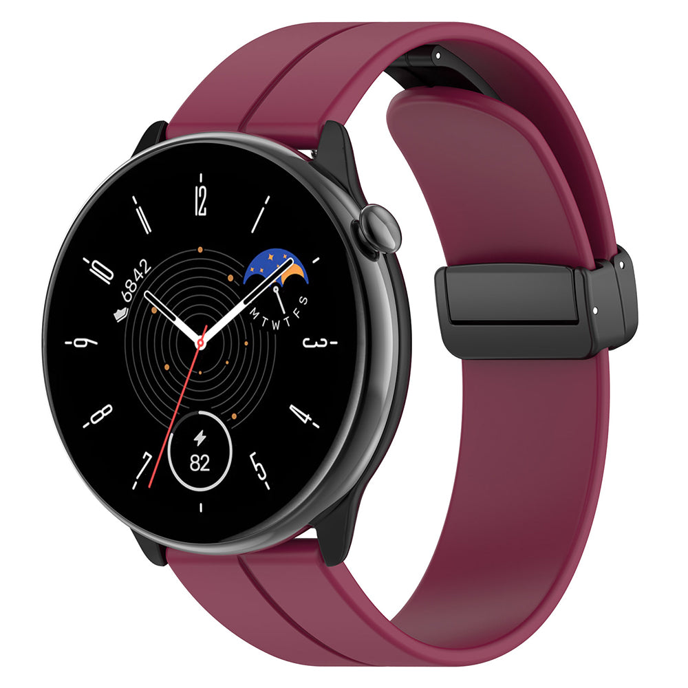Pasek Techsuit W011 do Huawei Watch / Garmin Watch Series, 18mm, Wiśniowy