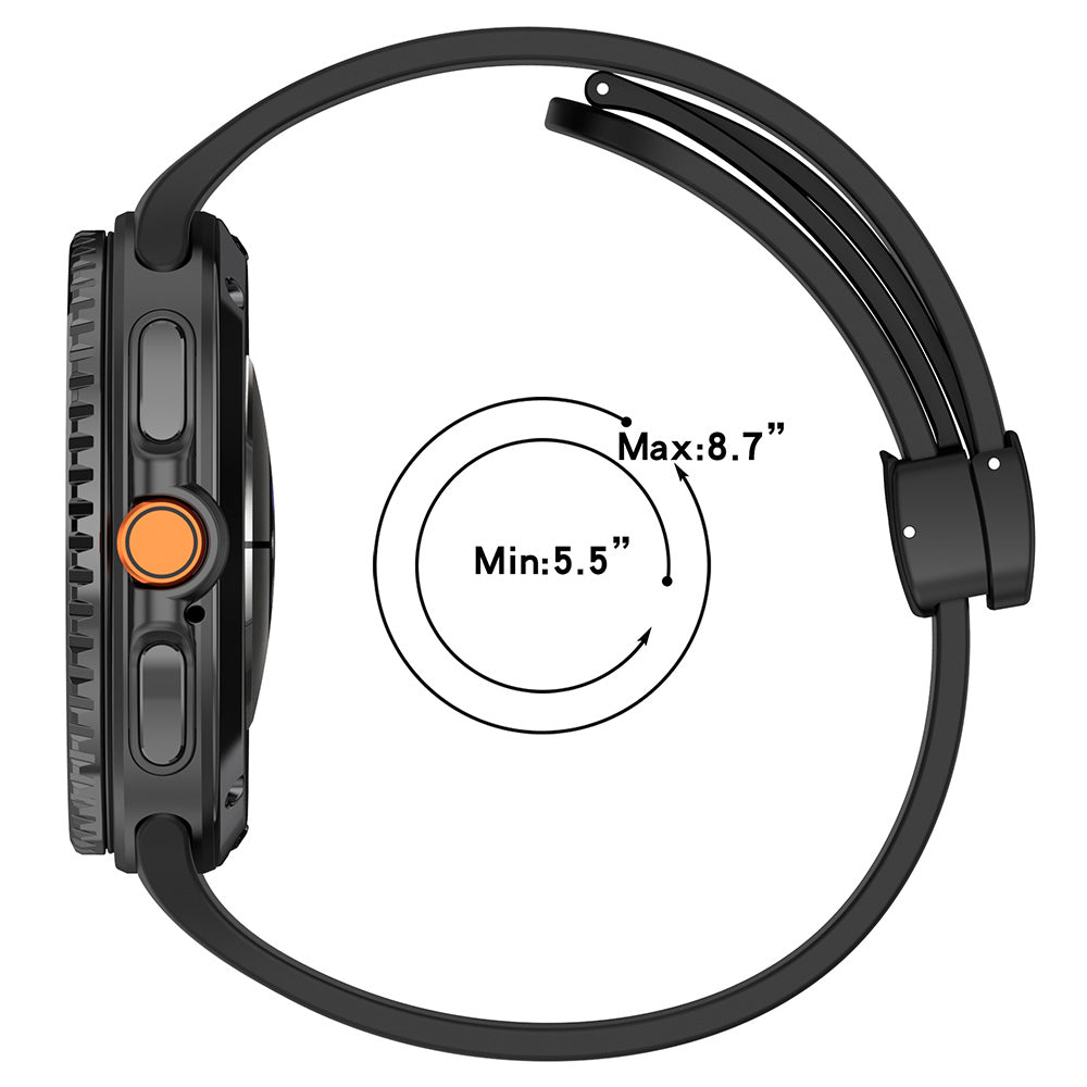Pasek Techsuit W011 dla Samsung Galaxy Watch 8 Classic / Watch8 44mm / Watch 8 40mm, Pomarańczowy.