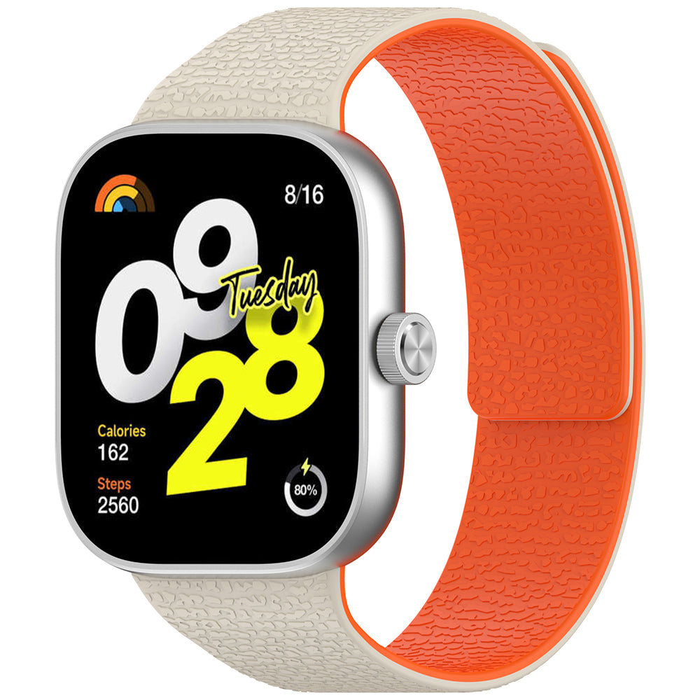Pasek Techsuit W016 do Xiaomi Smart Band / Watch Series, Beż Pomarańczowy