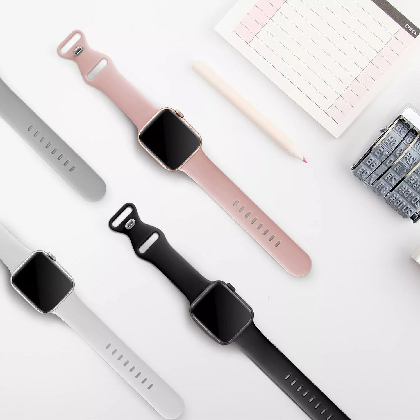 Pasek Techsuit W031 do Apple Watch 42mm / 41mm / 40mm / 38mm Series, Szary