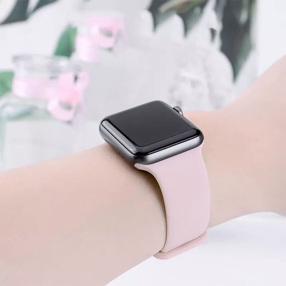 Pasek Techsuit W031 do Apple Watch 49mm / 46mm / 45mm / 44mm / 42mm Series, Jasny Róż