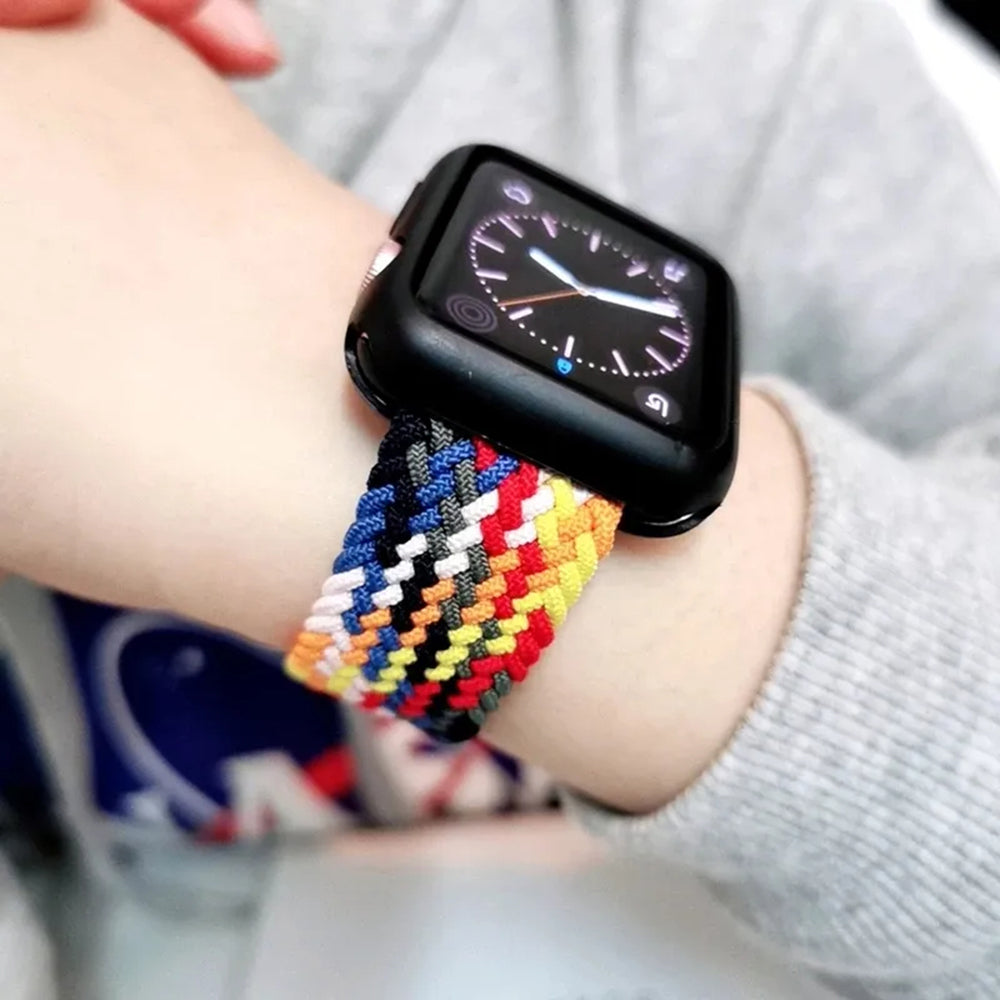 Pasek Techsuit W032 do Apple Watch 42mm / 41mm / 40mm / 38mm Series, Wielokolorowy Zielony