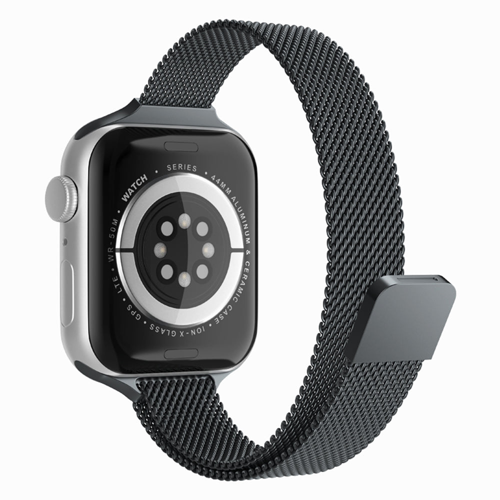 Pasek Techsuit W034 do Apple Watch 49mm / 46mm / 45mm / 44mm / 42mm Series, Czarny
