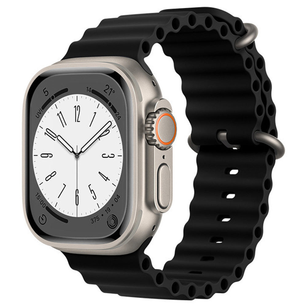 Pasek Techsuit W038 do Apple Watch 42mm / 41mm / 40mm / 38mm Series, Czarny