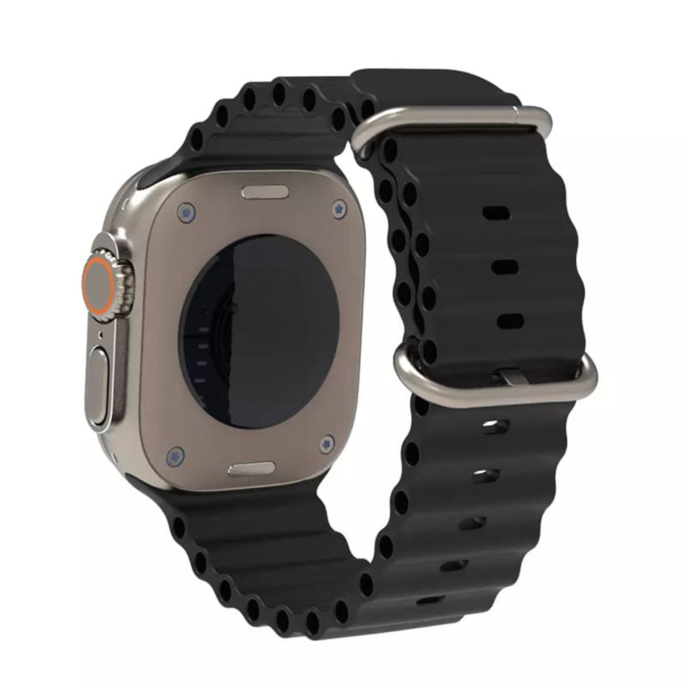 Pasek Techsuit W038 do Apple Watch 42mm / 41mm / 40mm / 38mm Series, Czarny